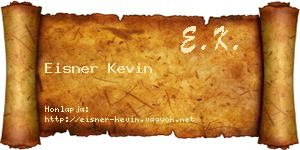 Eisner Kevin névjegykártya